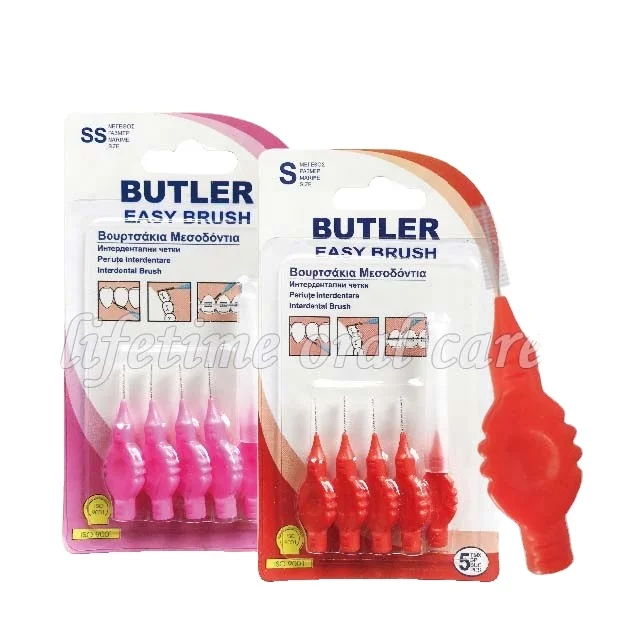 0.8MM 1.0MM 1.2MM 1.5MM 5pcs With Brush Cover Protector Toothpick High Quality Interdental Brush
