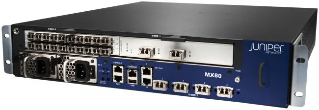 2022 Original Juniper MX80-T-48T-AC MX80 fixed 48 GE port AC chassis with timing support