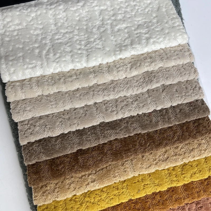 New listed high quality velvet jacquard home textile sofa fabric chenille fabric for sofa