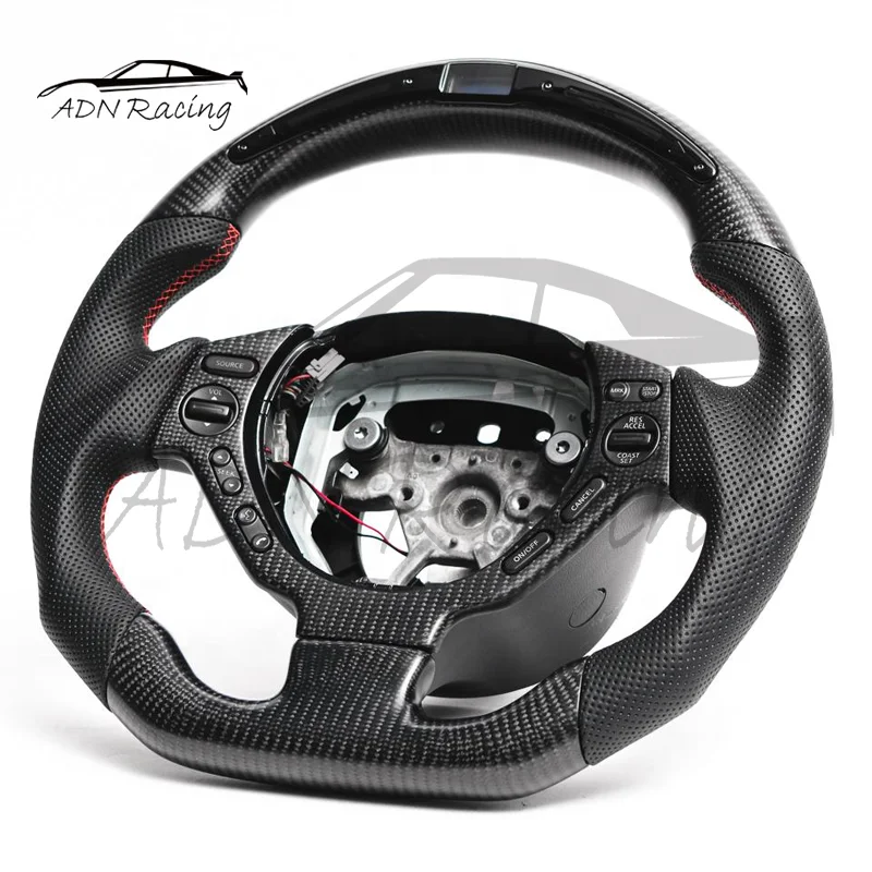LED Shift Build Carbon Fiber Steering Wheel For NISSAN GTR R35