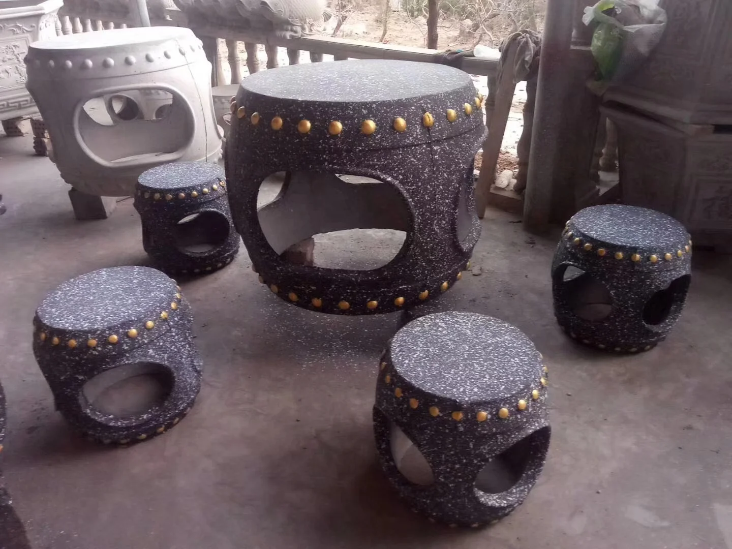 
Plastic fiberglass mold for concrete fountain 