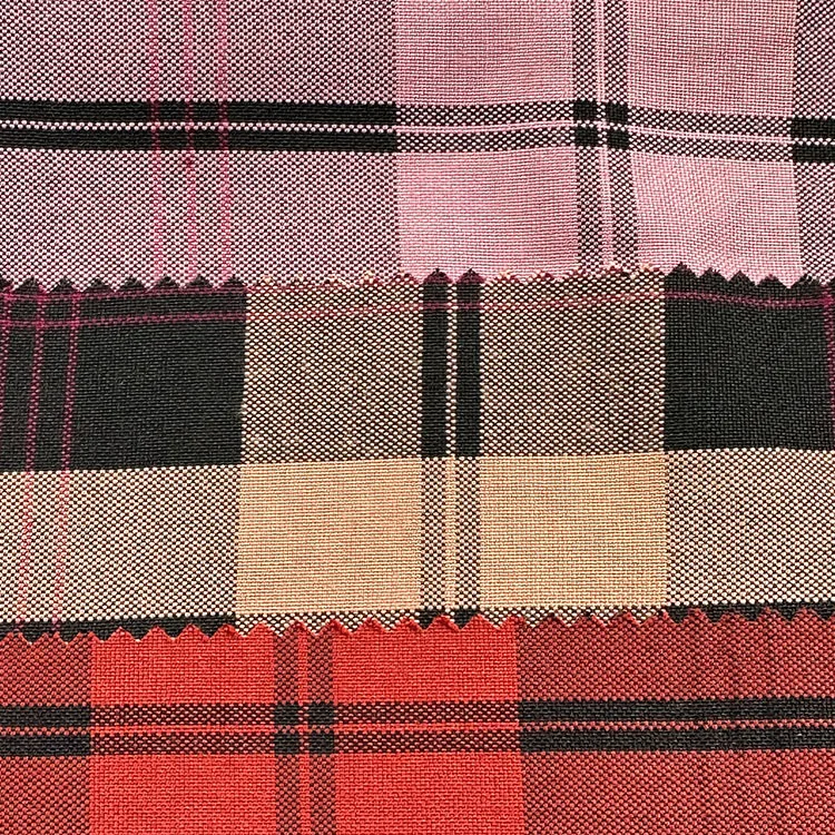 2023 hot selling TR plaid fabric woven yarn-dyed plaid work school summer  uniform dress