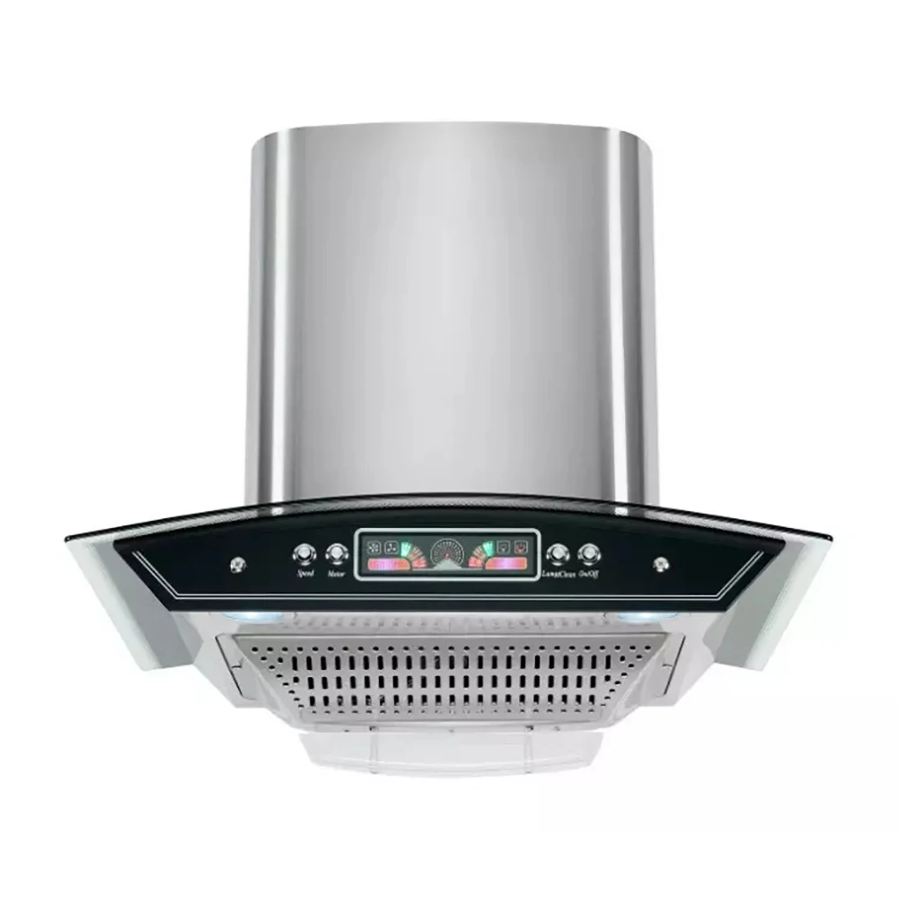 Super High Suction 3 Speed Touch Control 900 mm Aluminium Filter 32# Copper Motor Range Hood