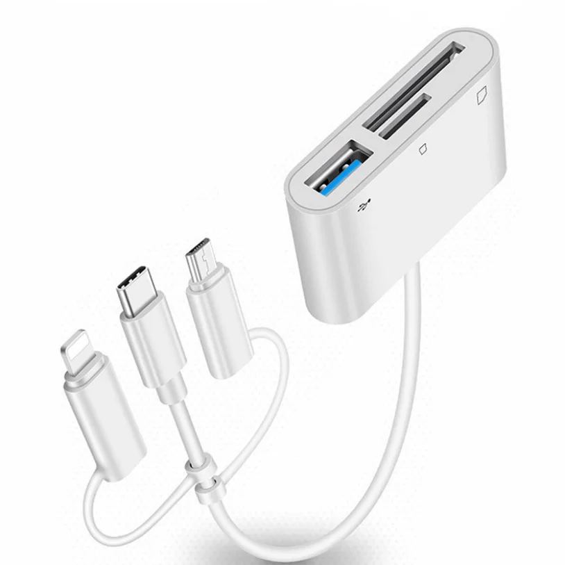 TYPE-C Android three-in-one card reader SD/TF card multi-function camera usb card reader