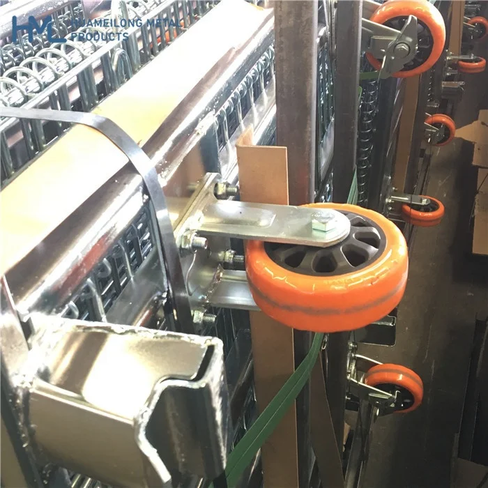 Warehouse storage collapsible welded foldable stacking wire mesh metal steel pallets rollen gitterbox