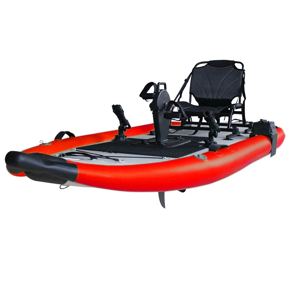 Surfking drop stitch Inflatable Foot Driven Pedal Kayaks With Pedal System