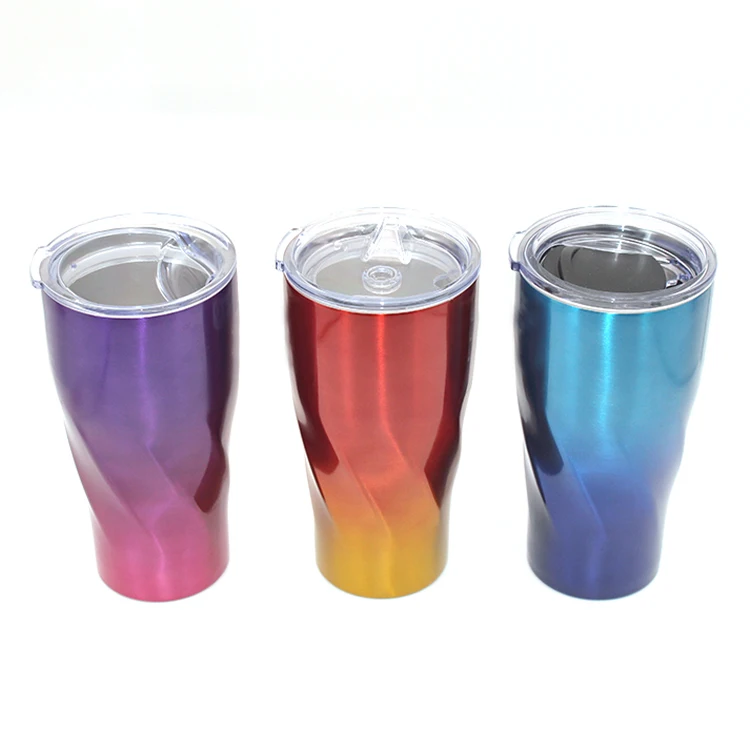 
20 Ounce Bulk Stainless Steel Cup Tumbler With Plastic Lid 