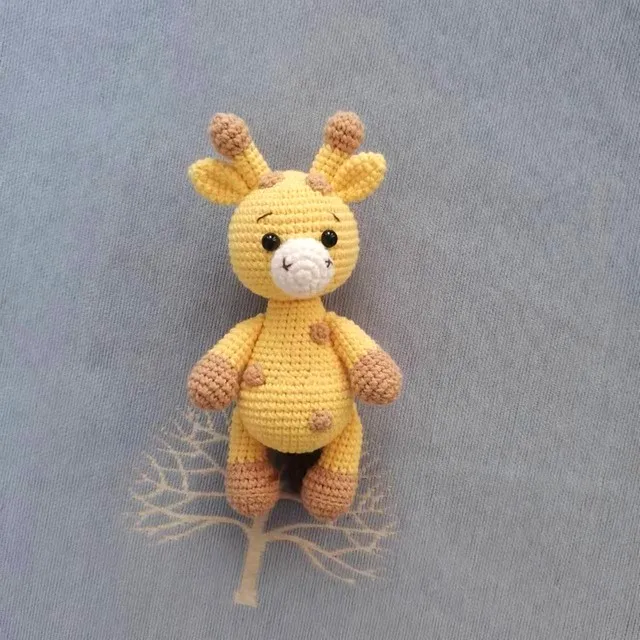 Custom Crochet Bunny Bear Fox Tiger Elephant Deer Giraffe Animal Crochet Rattle Teething Toy