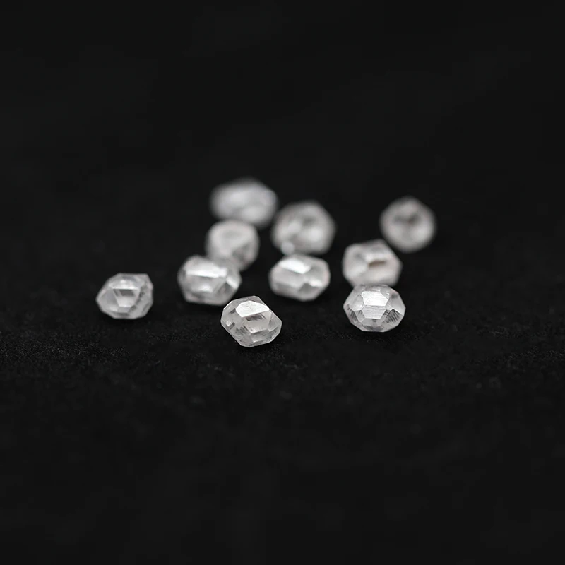 China vvs vs clarity 1.0 - 1.5 ct hpht  white lab grown rough diamond stones