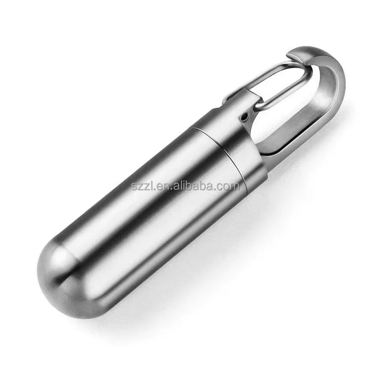 Заводская Высококачественная портативная Водонепроницаемая металлическая коробка для таблеток из нержавеющей стали под заказ алюминиевая маленькая бутылка