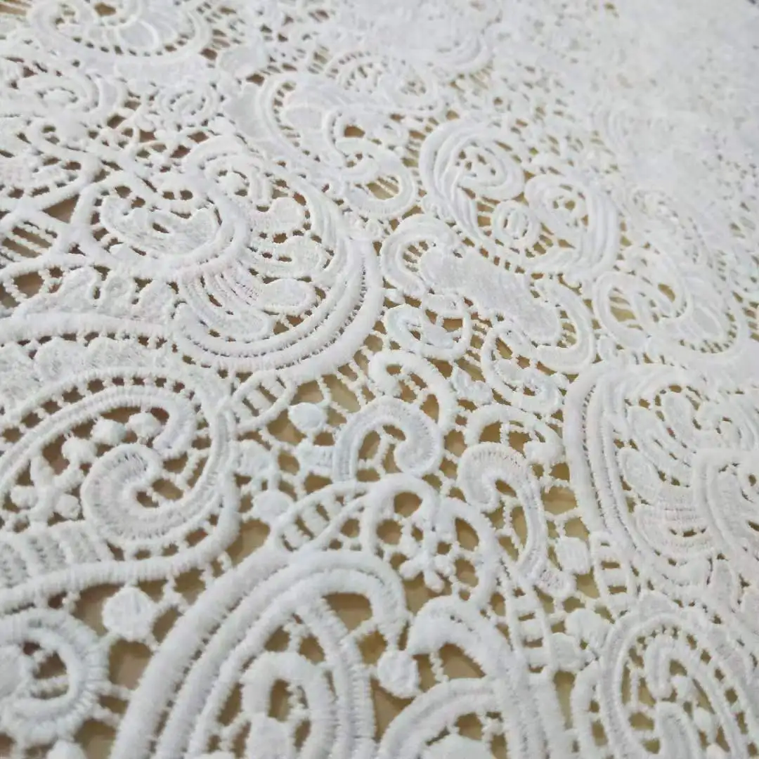 High Quality Fashion Embroidery Lace Pretty Home Textile Bedding Curtain Lace Fabric