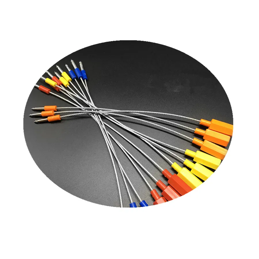 Durable pull tight container security plastic seal for luggage bag Green Initiative security protection seal with1.8mm wire