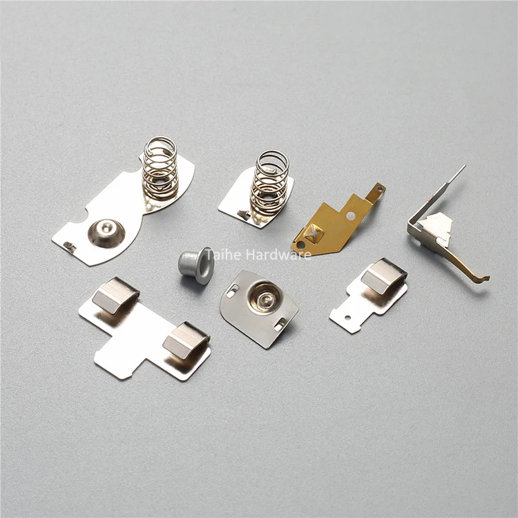 Customizing Red copper Electric Battery Clip Contact Spring Steel Contact to Pcb