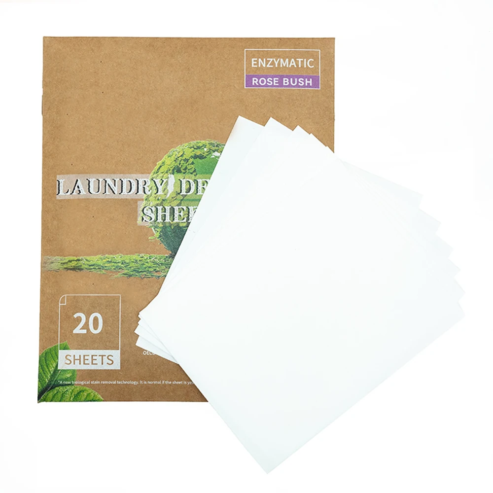 Factory Price Wholesale custom packing eco friendly Laundry Strips Tablet Laundry Laundry Detergent Sheet Strips