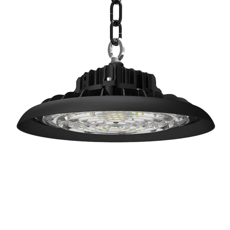 Warehouse industrial pendant light 100W 150W 200W aluminum high lumen ufo IP65 led linear high bay light fixture