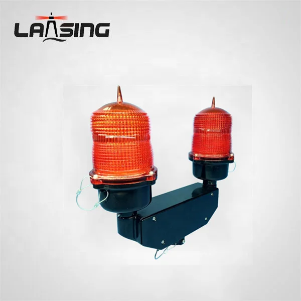 Красный непрерывный светодиодный маячок низкой интенсивности DL32D, сигнальная лампа низкой интенсивности для строительства и авиации