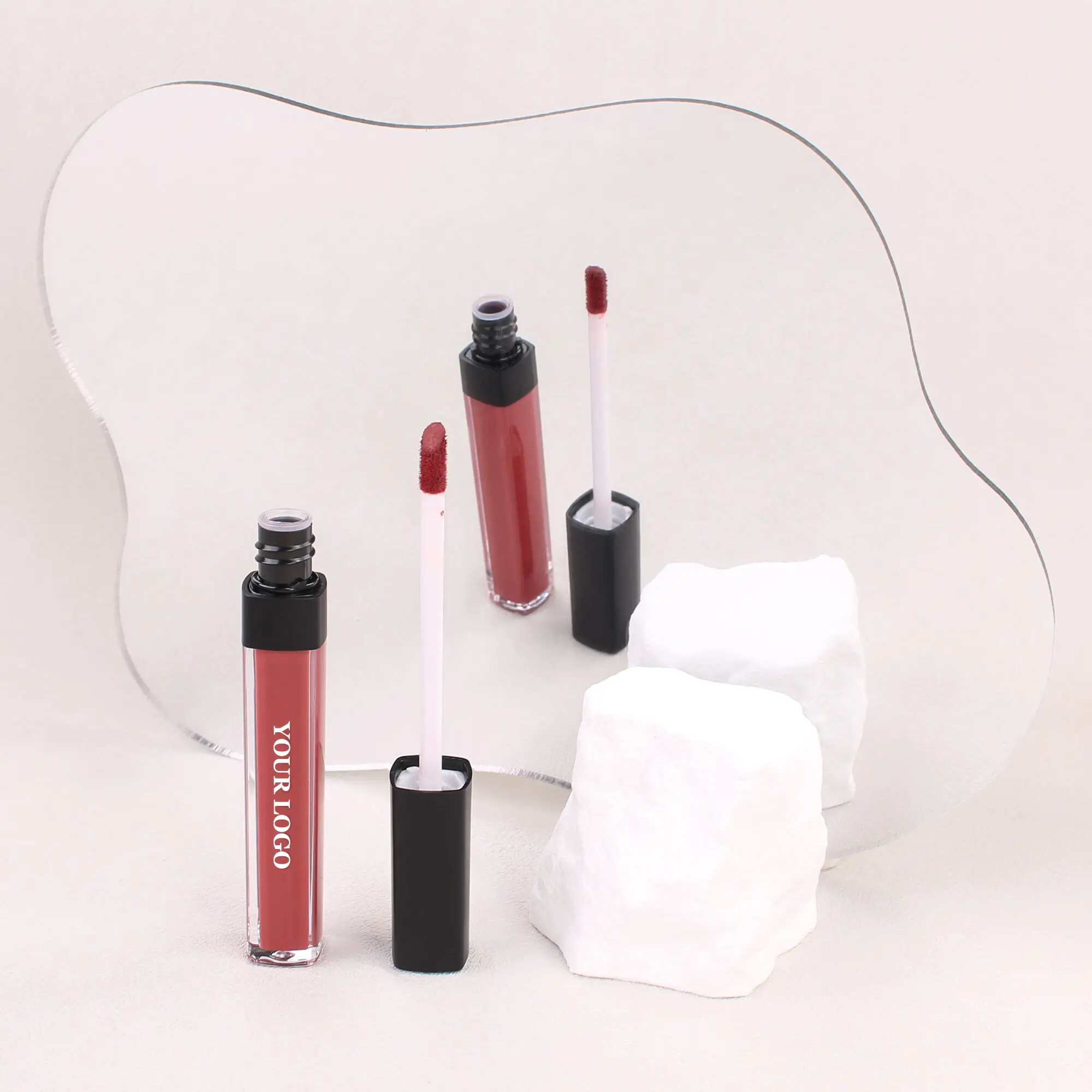 wholesale Korean vegan organic liquid lipstick waterproof long lasting lip gloss