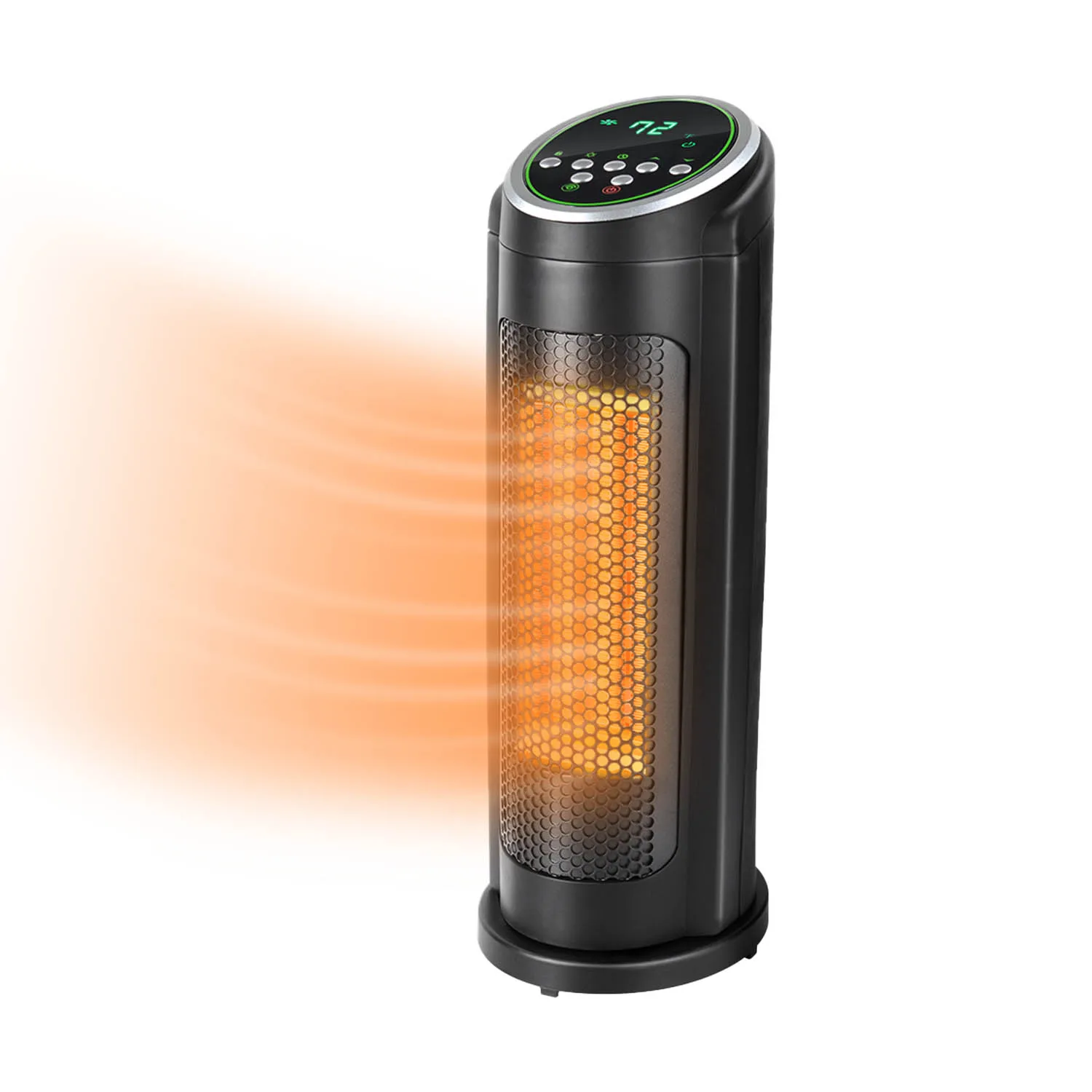 1000w 1500w PTC Two Settings Household Indoor Home Office Warming Ceramic Digital Freestanding Electric Space Tower Heater