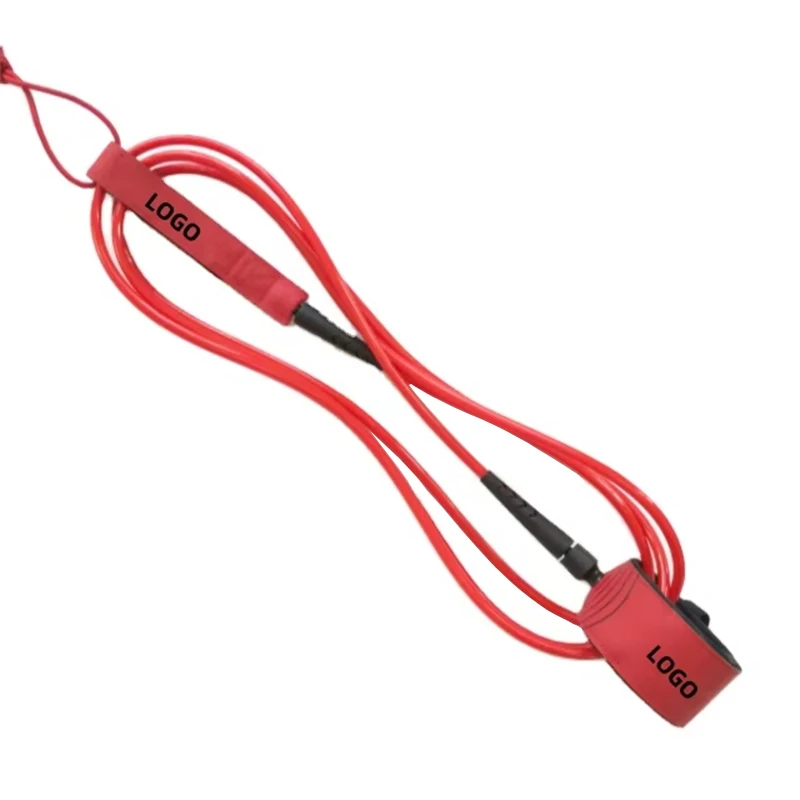 Custom Surfboard Leash 6/7/8/9/10 ft Durable Strong SUP Straight Leg Surf Rope Leash De Surf Leash Kite