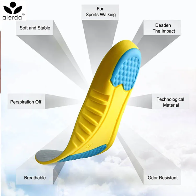 Eva Foam Wedge Removable and Adjustable Anti Pronation Orthotic Insoles