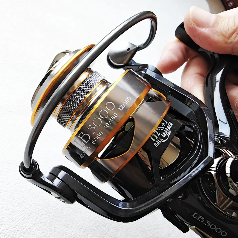 ALPHA 2023 Wholesale 3000 Max Drag 8KG EVA Knob Bass Sea Saltwater Freshwater Metal Fishing Spinning Reel