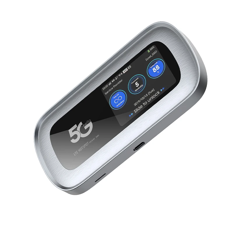 4*4 MIMO Antenna 5G 4G Modem Portable WiFi Hotspot LTE CAT18 WiFi 6 4400mah 2GB+32GB 16 Users 2.4/5GHz 5G Sim Card Pocket Router