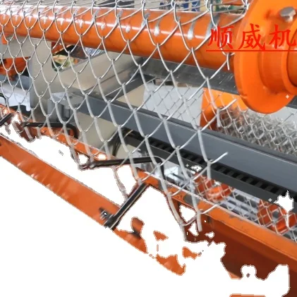 
single die double wire feeding fully automatic chainlink fence making machine 