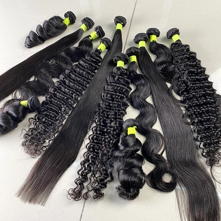 
 Необработанные вьетнамские натуральные человеческие волосы, бразильские волосы с выравненной кутикулой оптом  