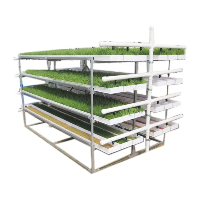 Commercial Vertical Harvest Hydroponics Growing System Seeding Fodder Growing Gutter Tray
