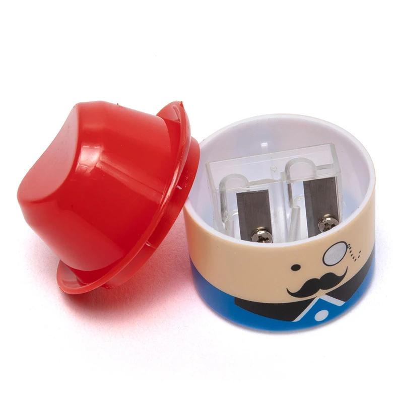 
patent kid baby child safe anti swallow cartoon beard man wholesale cute funny school kids pencil sharpener with shell 