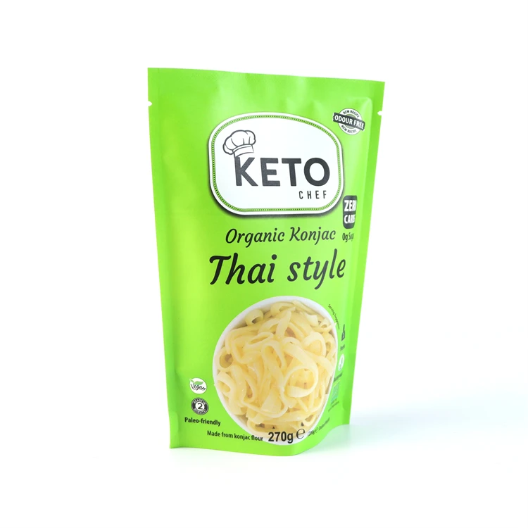 Diabetes Friendly Keto Organic Healthy Food Low Calorie High Protein Noodles Pasta Spaghetti Keto Chef Thai Style Noodles