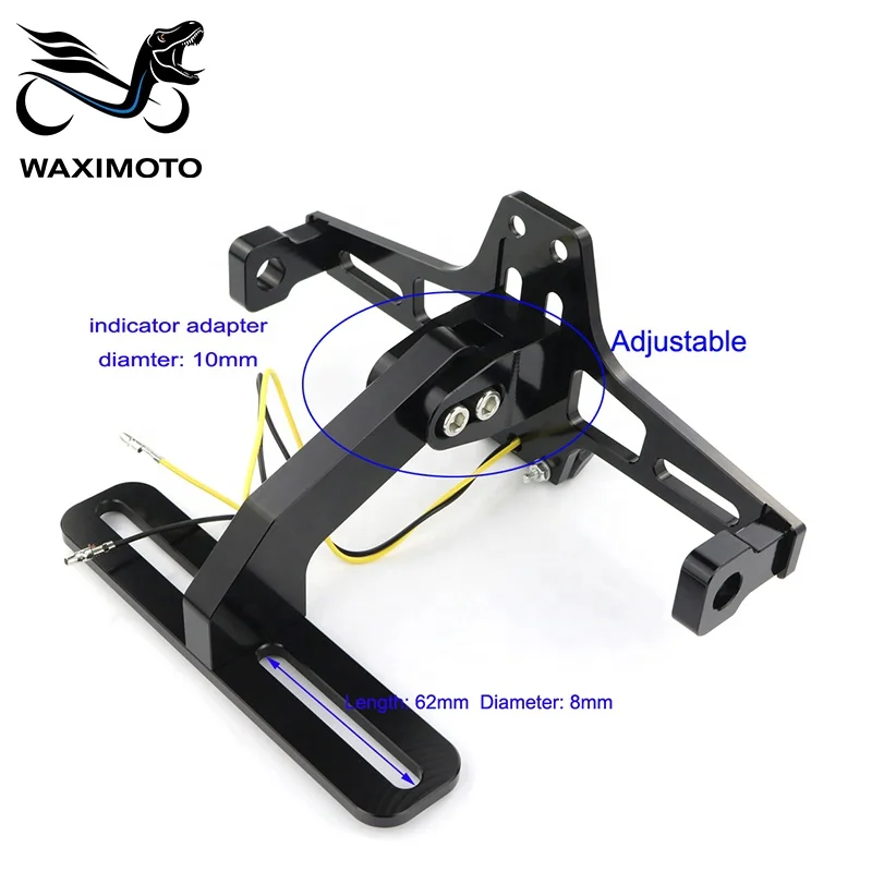 Waximoto универсальное приспособление для послепродажного обслуживания держатель номерного знака выпрямитель крыла хвостовой части CNC T6 6061 алюминиевый сплав