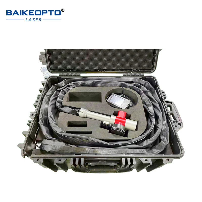 Мобильная машина для удаления ржавчины на колесах 100 Вт Лазерная Очистка металла/окиси/покраски