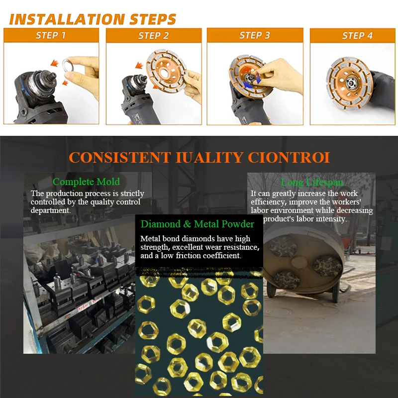 China wholesale 4 inch diamond abrasive stone cup grinding wheel