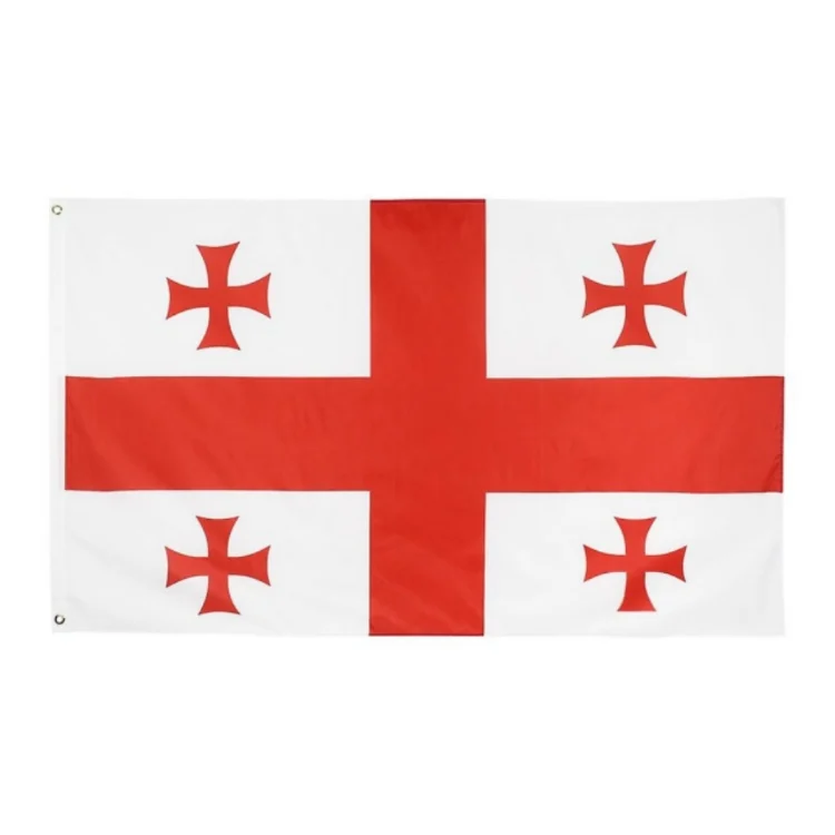 Fast delivery 3X5 flags european countries customized world country flags custom Georgia flag