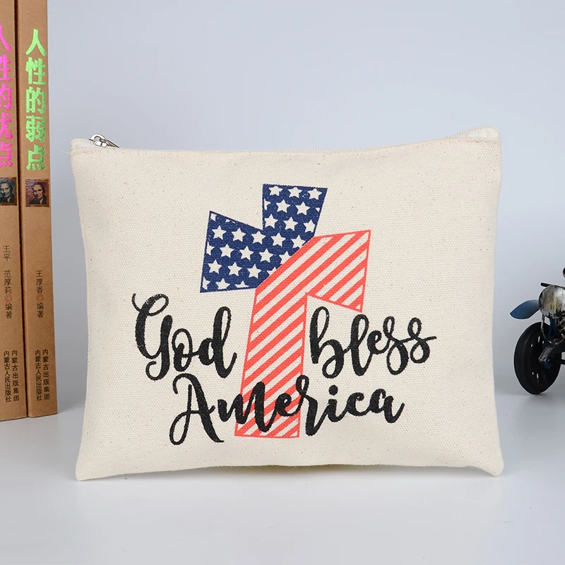 В наличии, простая холщовая косметичка, черная косметичка