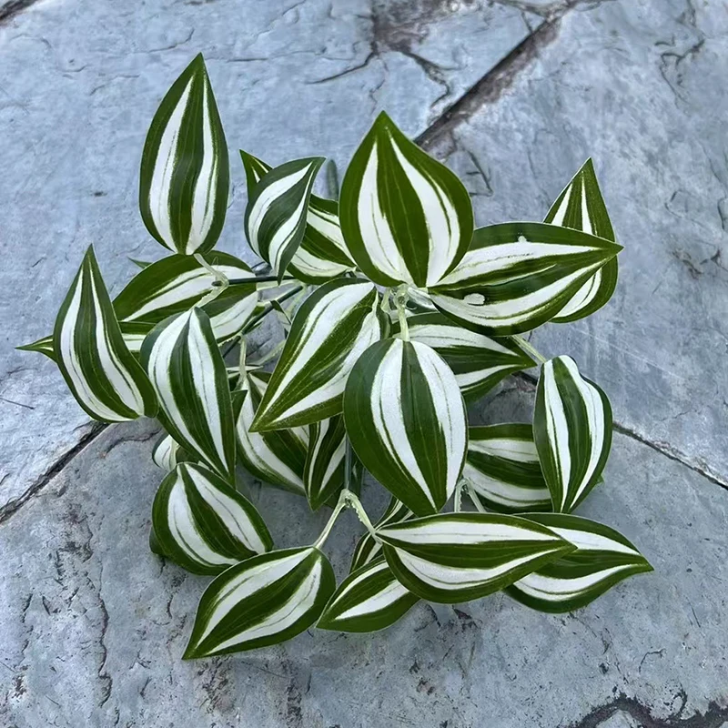 Artificial Greening Tropical Leaves Home Decor New Style 7 Branches Artificial Grass Plastic Plants Leaves Shrubs