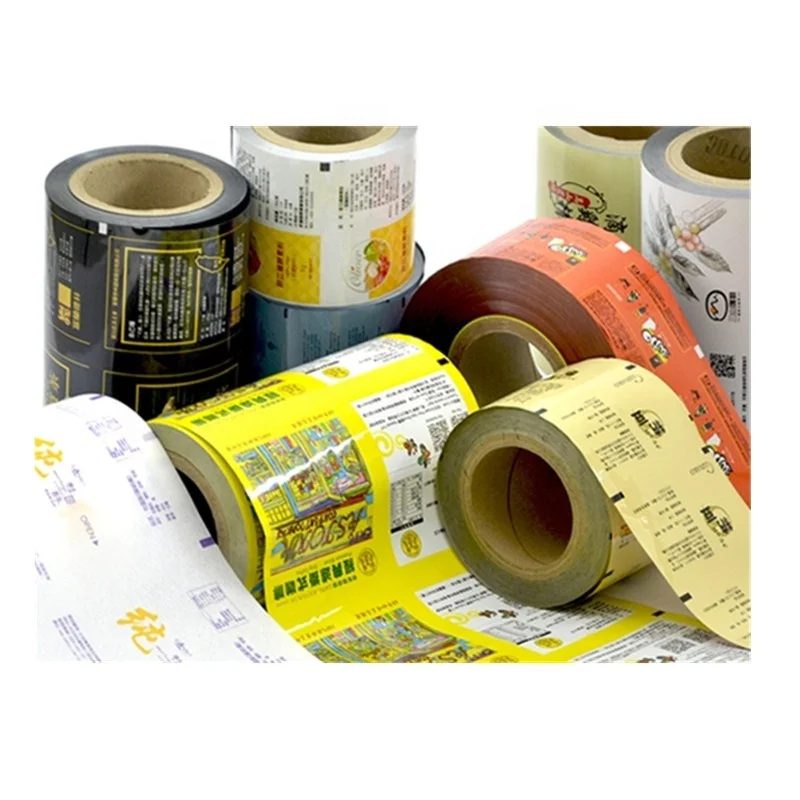 Customizable Logo Size Color Printed Beverage Drink Packing Food Packaging Film Bag Laminated Plastic Pe Pet Sachet Film Rolls