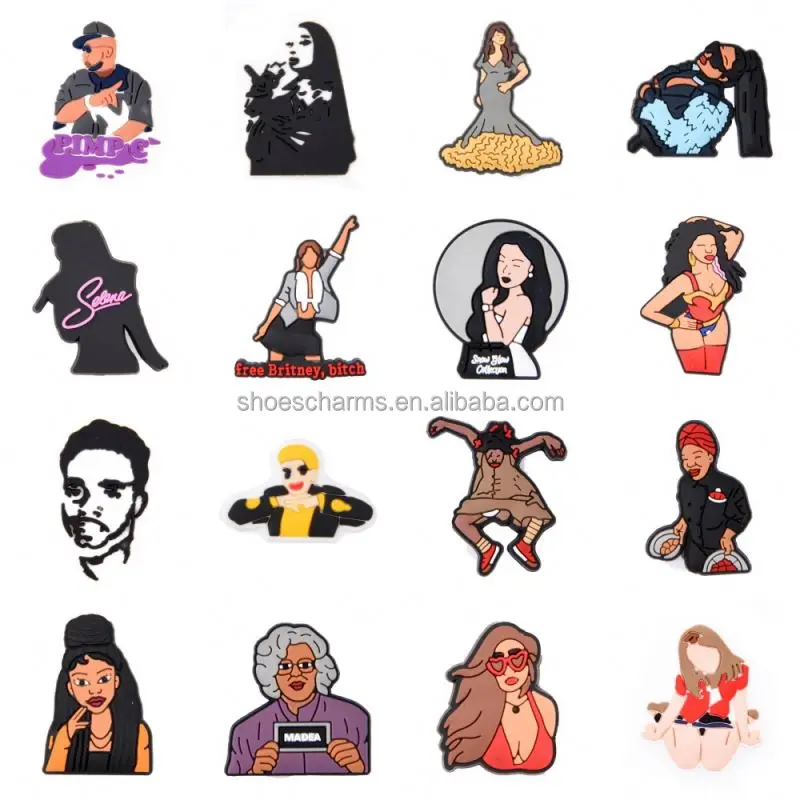 Shoe Accessories Wholesale Charm Custom Shoes Home Laces Holder Shoelace Products Pvc Mexican clog Charms From Mexico