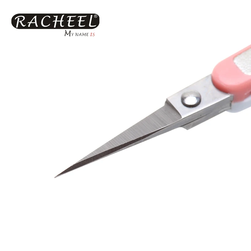 CY-131 Makeup Stainless Steel Eyelash Extension Scissors White and