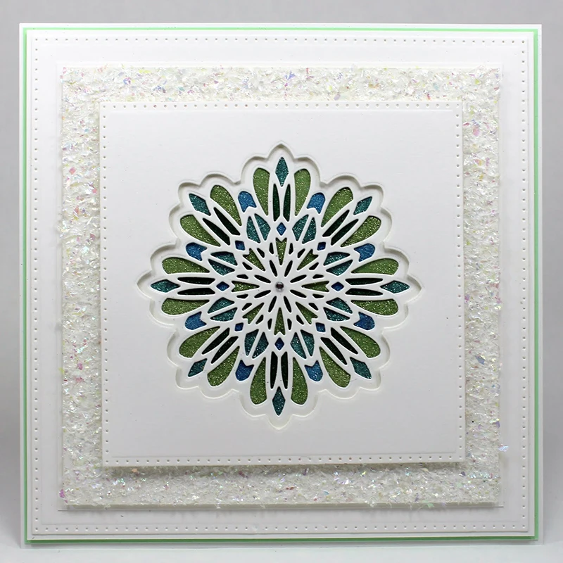 Frame Dies Flower Pattern Metal Cutting Dies For Scrapbooking Card Making Craft Embossing Cut Dies Stencil