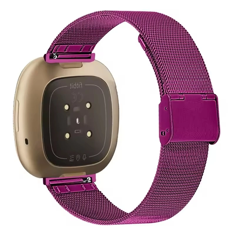 Сетчатый браслет с пряжкой из нержавеющей стали сменный ремешок для Fitbit Versa 3/Sense Milanese Watch Band
