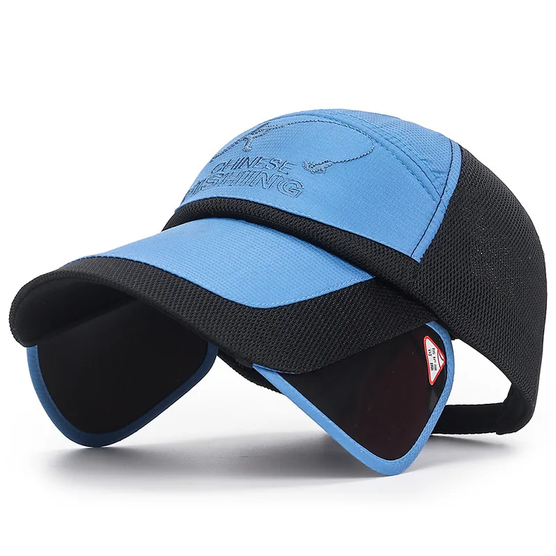 Outdoor Fishing Golf Visor Hat Wide Brim Sun Protection Sports Caps Summer Retractable Women Men Baseball Cap