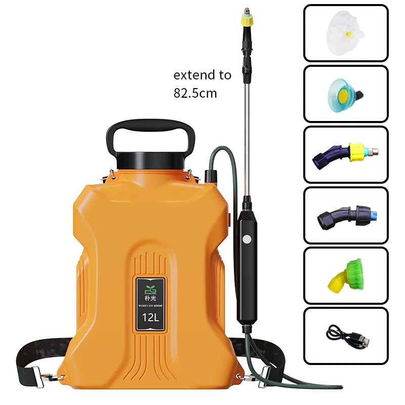 Wholesale Low Price 12 Liter Disinfection Sprayer Machine Knapsack Hose Nozzle Battery Sprayer Electronic For Watering Plant