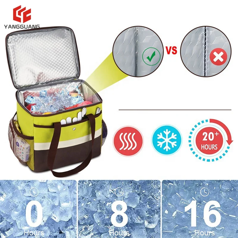 Wholesale Custom Logo Promotional Reusable Lunch Thermal Bag Food Delivery Insulated Bags