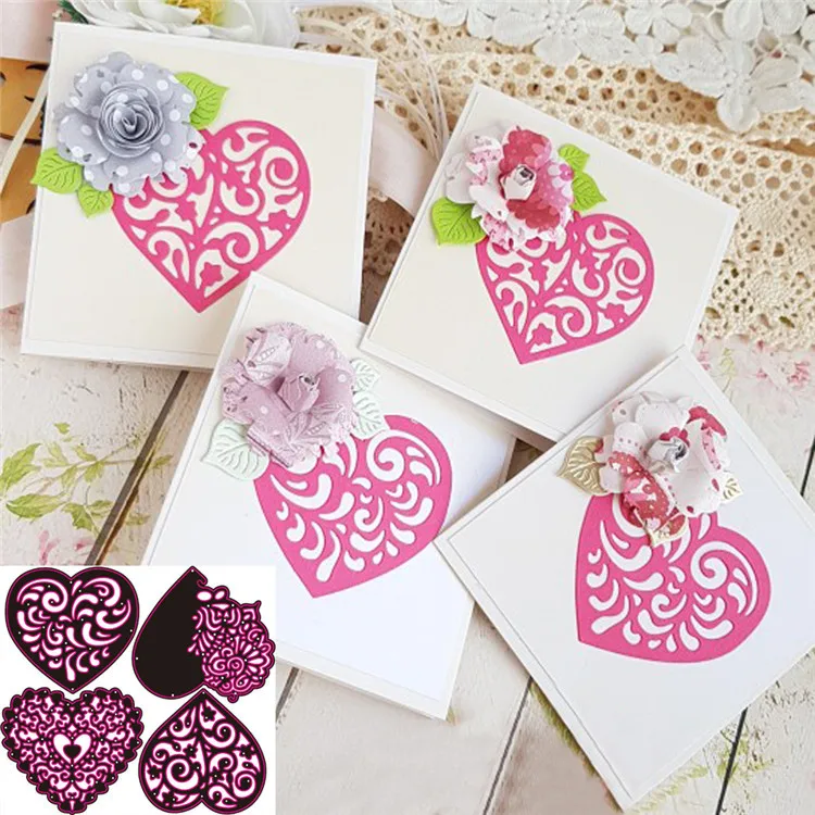 High Quality Metal Carbon Steel Heart Cutting Dies for DIY Decoration Holiday Gift