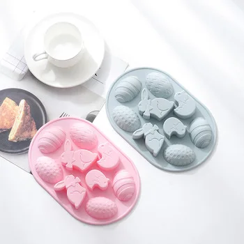 Custom LOGO Microwave Oven Safe Many Shapes Silicone Soap Mold Baking Tool Easter Egg Funny Cake Mold For Pudding