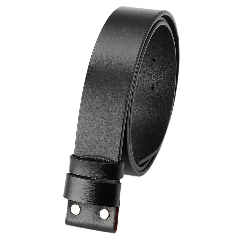 Leather Belt Strap 37mm Pin Buckle Belt With Accessories split Cowhide Belt Holes without buckle for wholesale