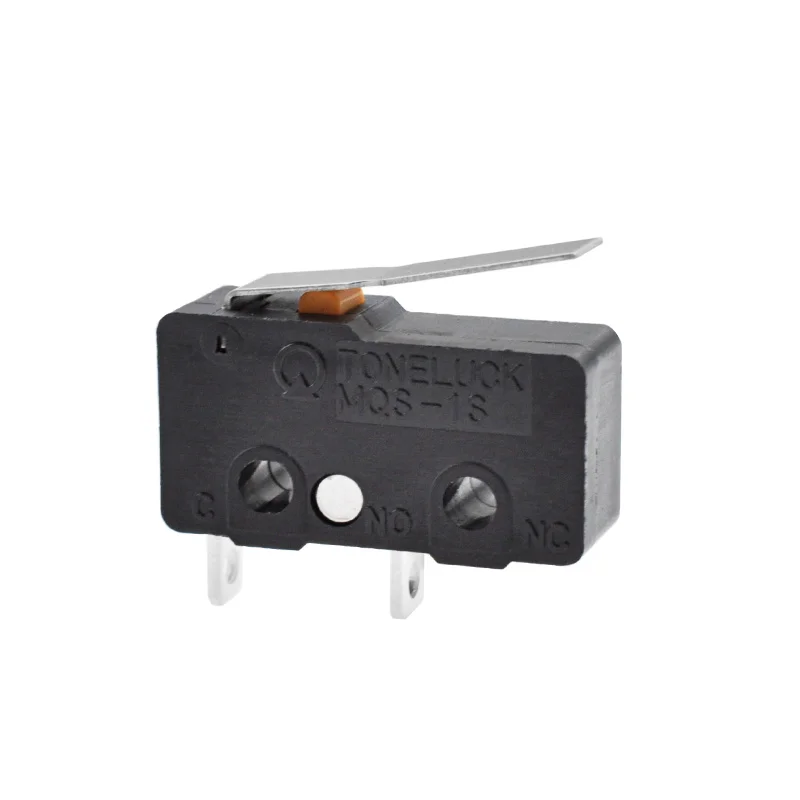 TONELUCK Orange Press Micro Switch Short Handle 2 Pin Battery Automation Equipment Micro Switch