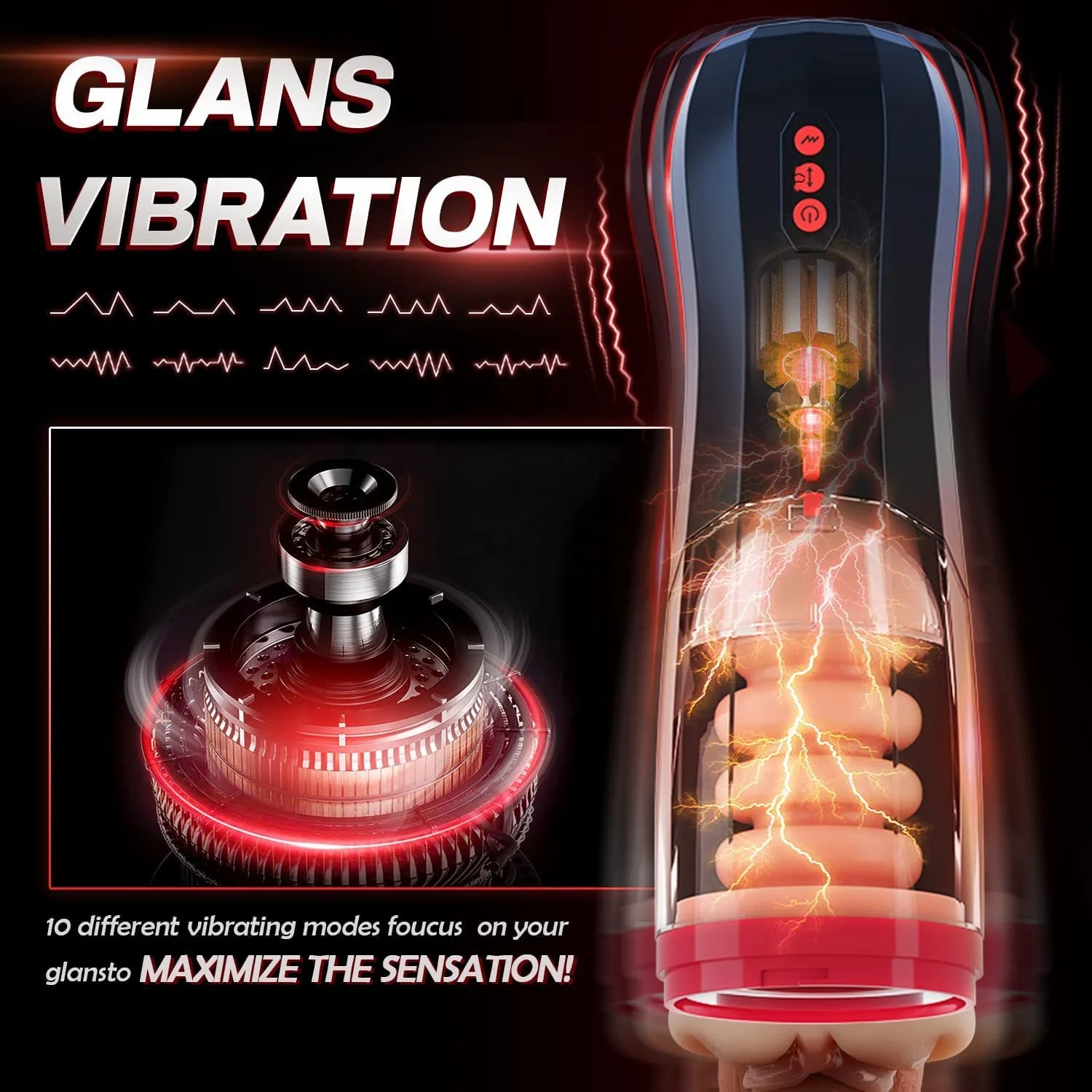 masturbator cup for man strong vibration automatic masturbation machine masturbate toys telescopic aircraft cup